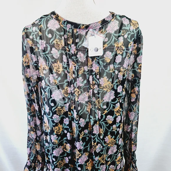 NWT Free People See It Through Floral Maxi Dress Medium - Picture 12 of 15
